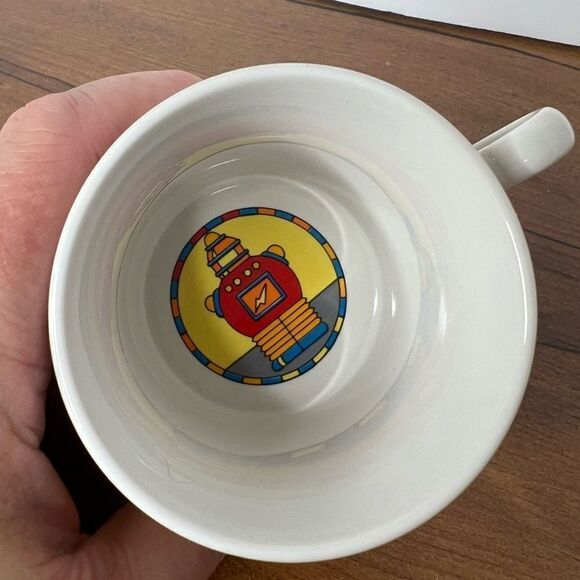 Vintage Robot Childrens Mug Silvestri by Charles Berry Ceramic EUC - Picture 4 of 6